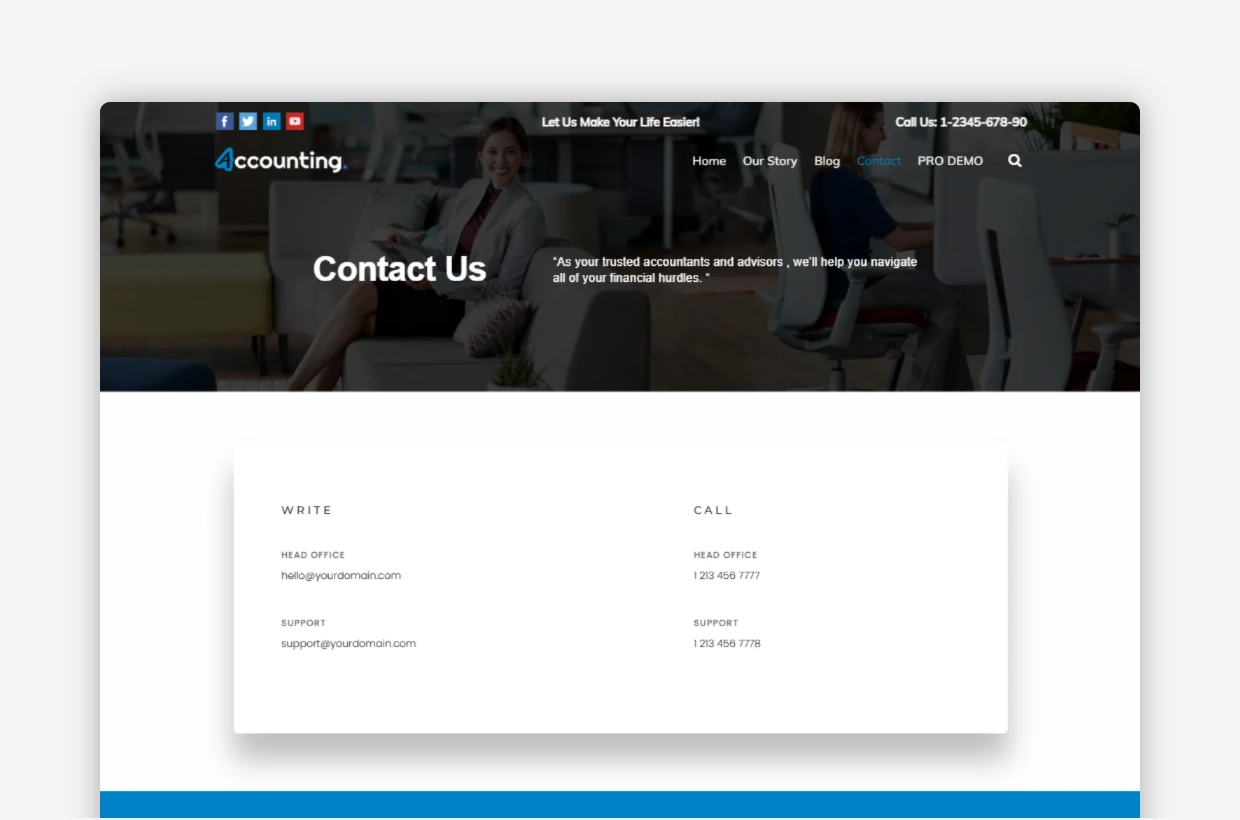 Free Finance WP Template