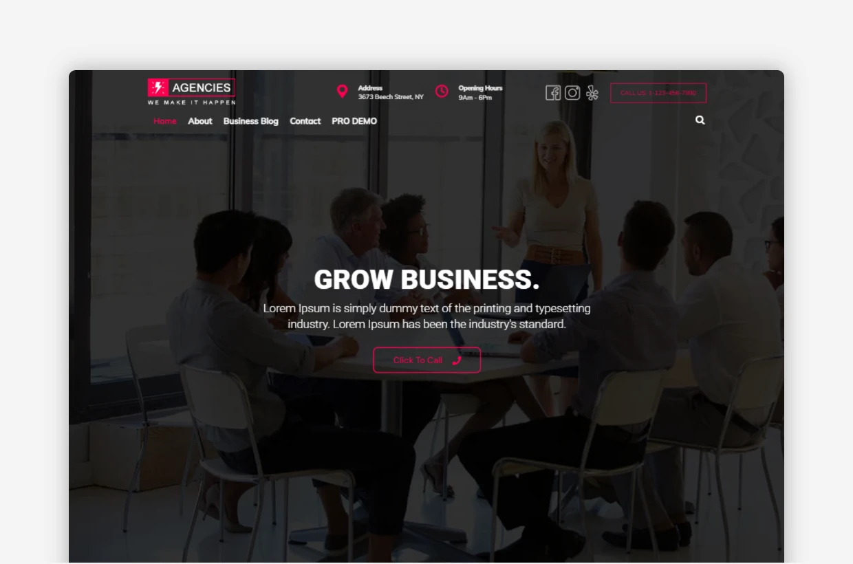 Free Agencies WordPress Theme – Agencies Lite