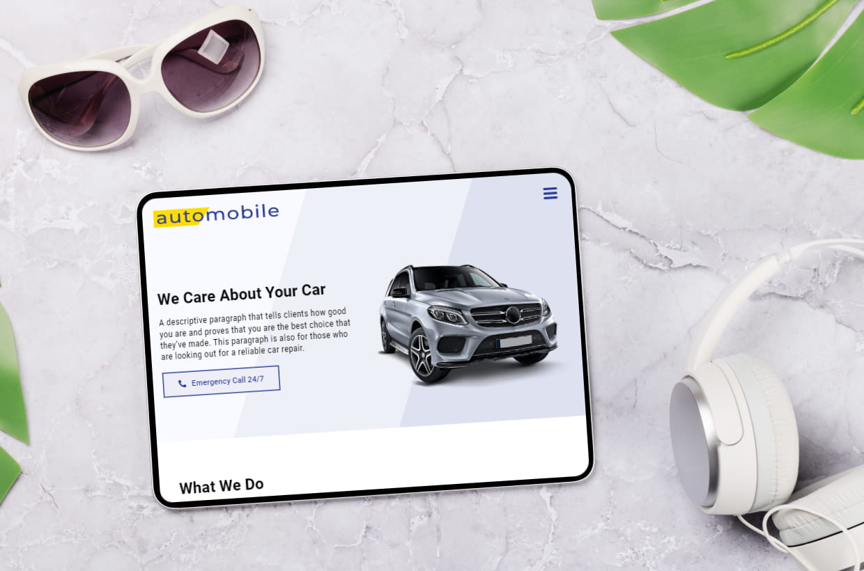 Free Car WordPress Template