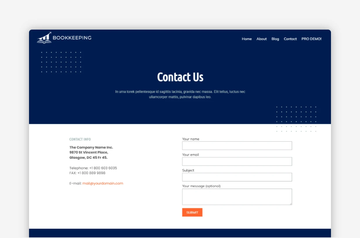 Free Consulting WP Template