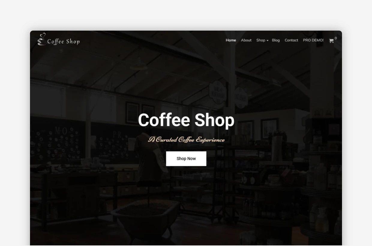 Best Free Coffee Shop WordPress Website Theme