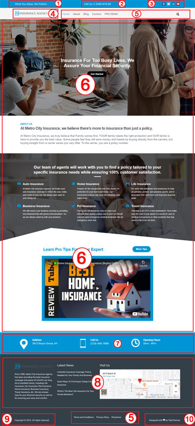 Insurance Agency Now Free Free WordPress Theme Documentation