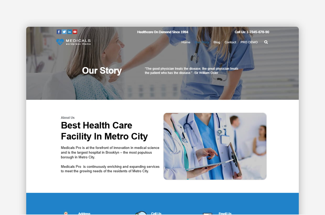 Free Medical WP Theme