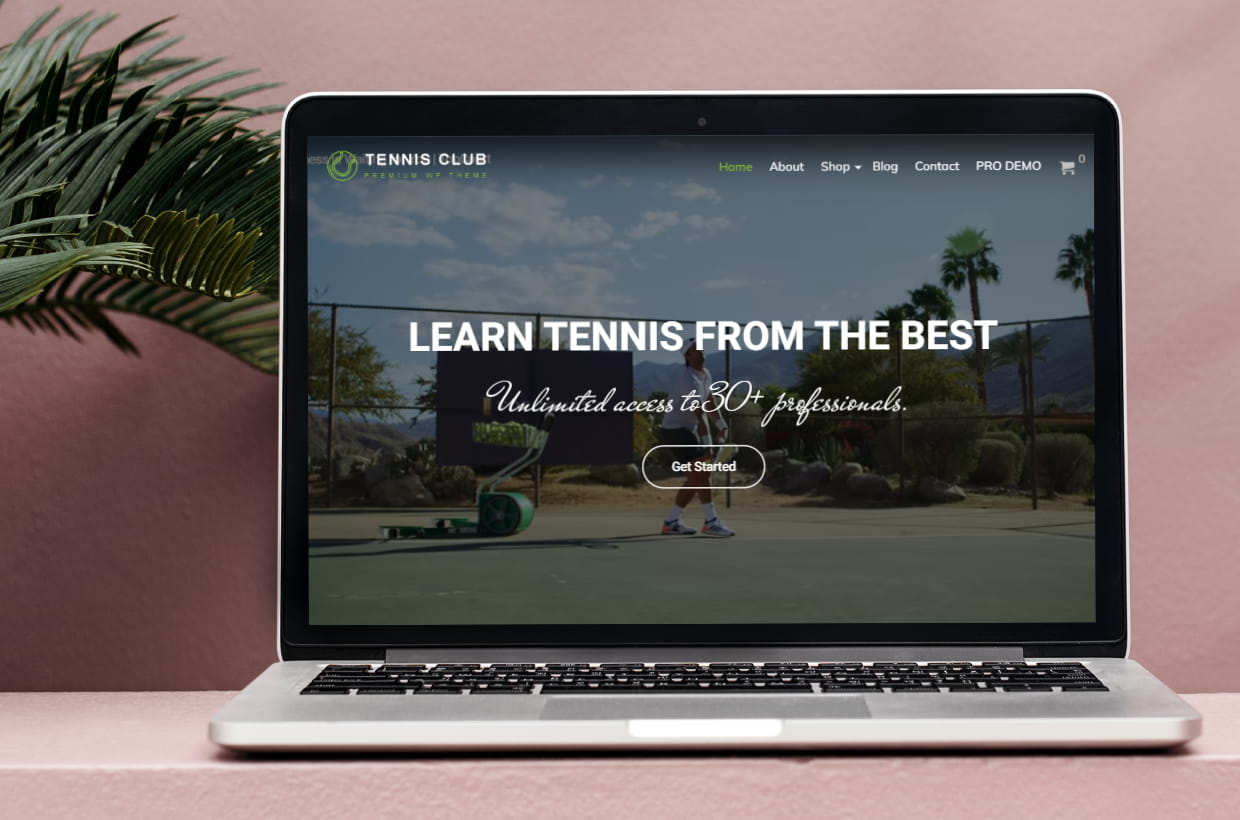 Free Tennis Store WP Theme