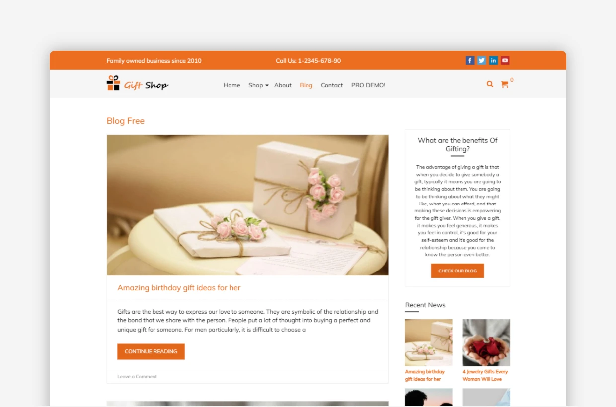 Free Candle Shop WP Template