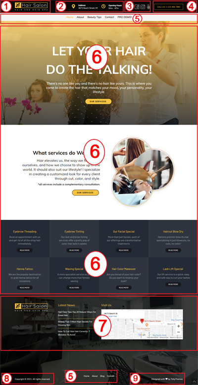 HairSalon Free Free WordPress Theme Documentation