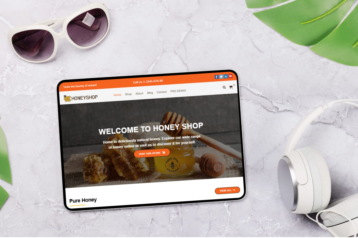Free Honey WordPress Template