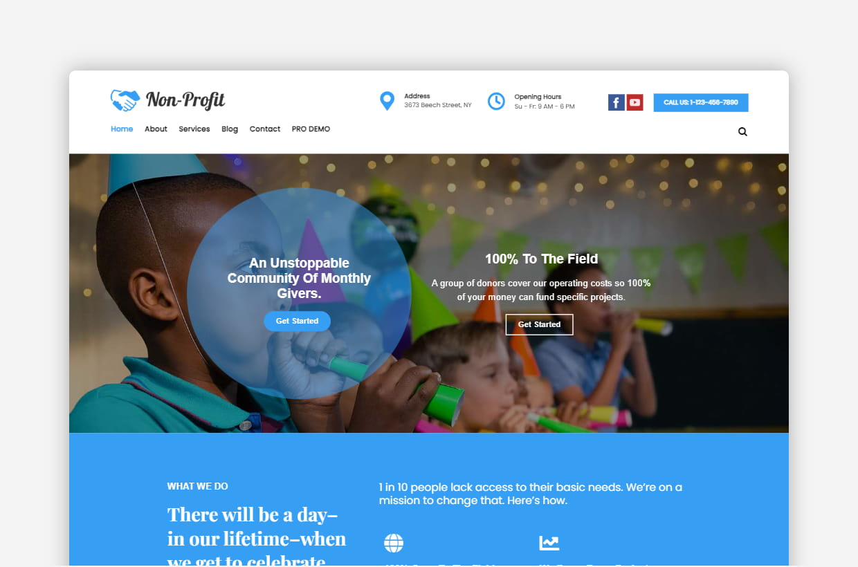 Free Non-Profit WordPress Theme