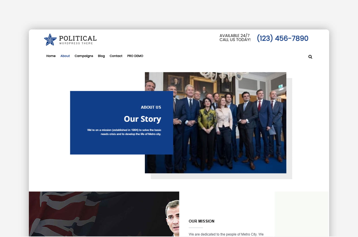 Free Political WP Theme