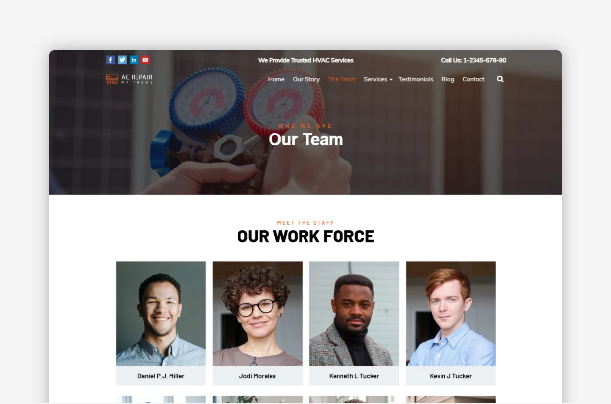 Air Conditioning WordPress Theme