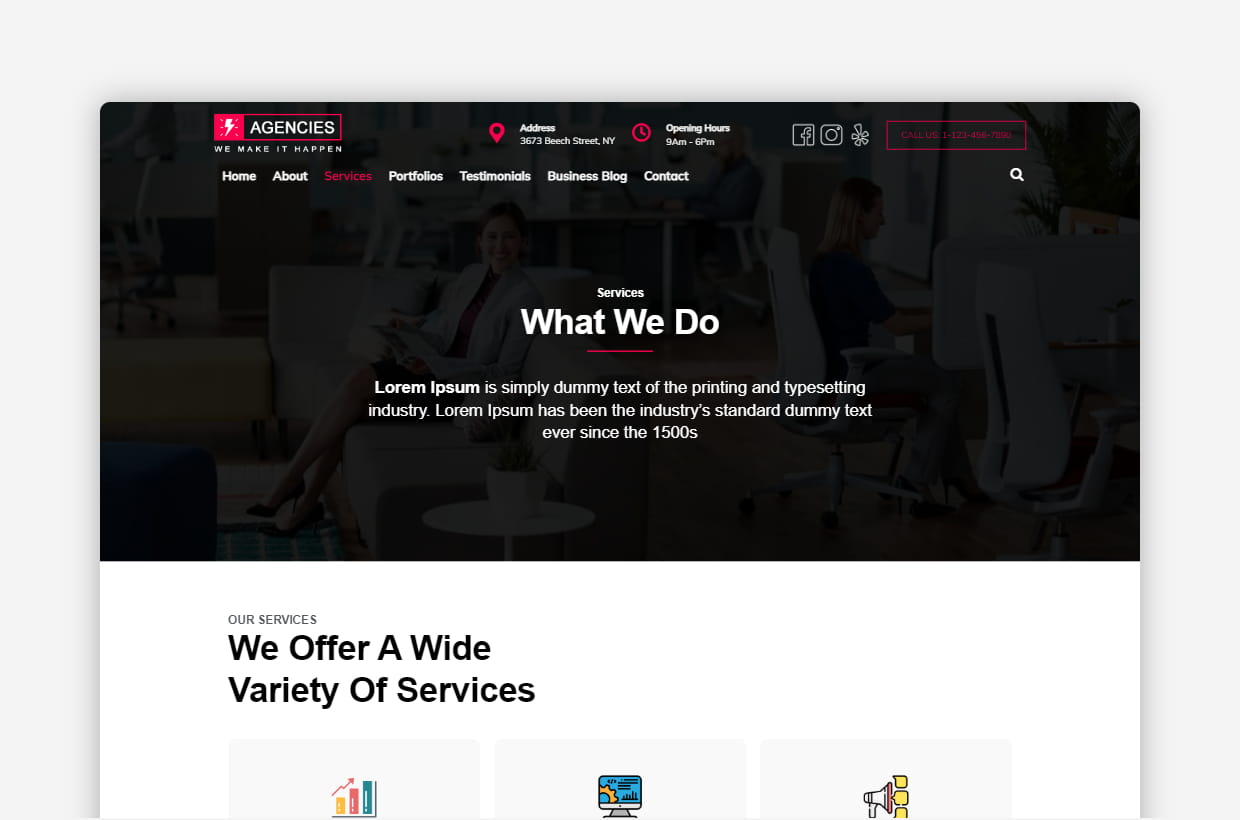 Premium Agencies WordPress Template