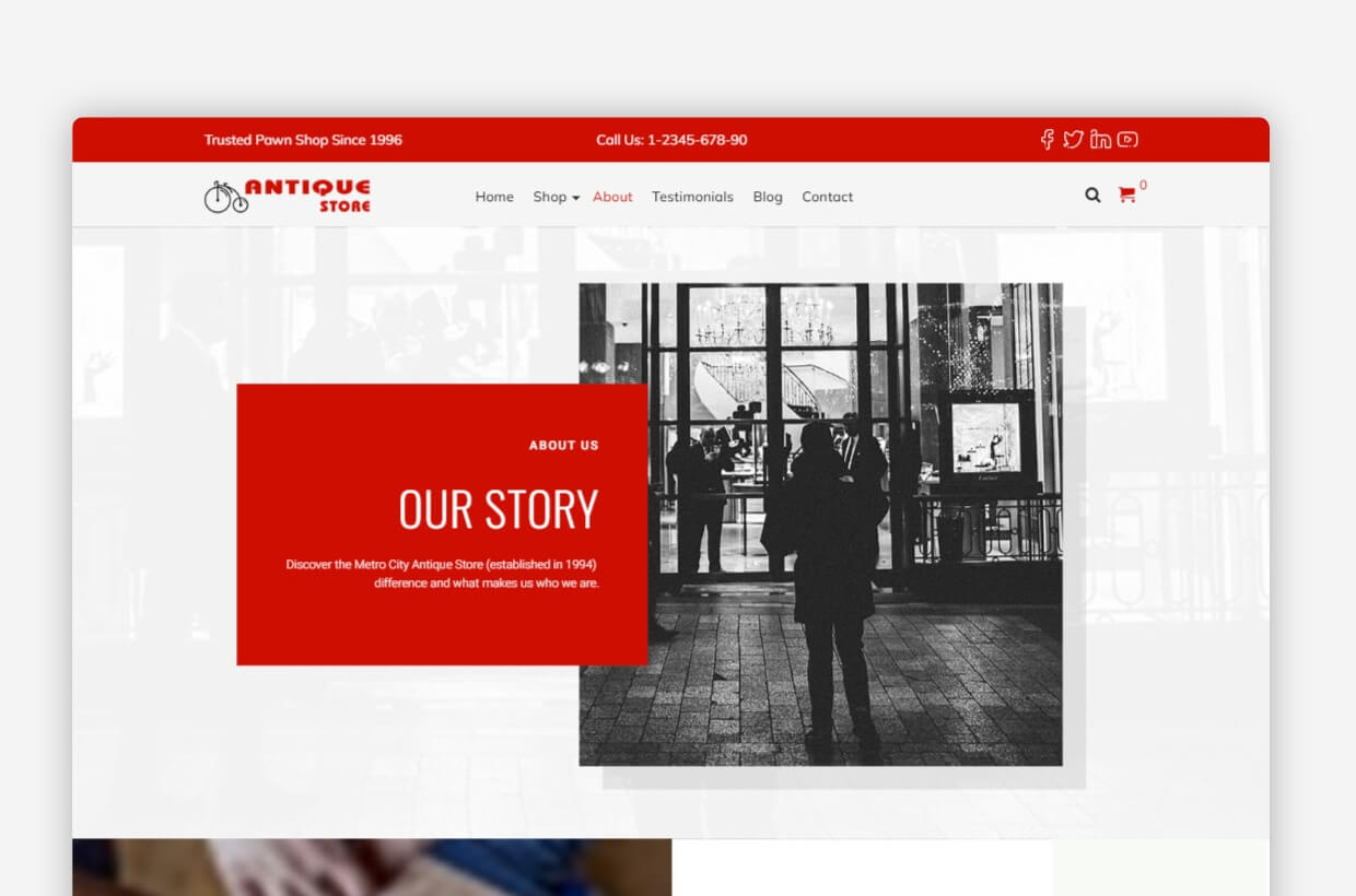 Antique Store WP Theme