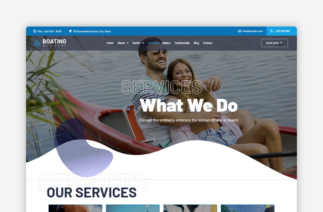 Boat WordPress Template