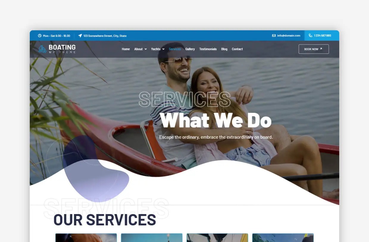 Boat WordPress Template