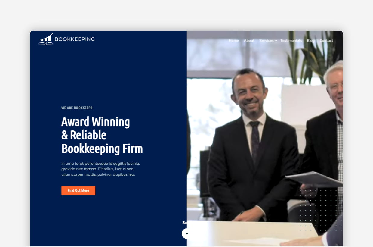 Bookkeeping Wordpress Theme