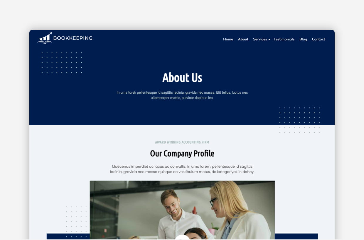 premium bookkeeping wp theme