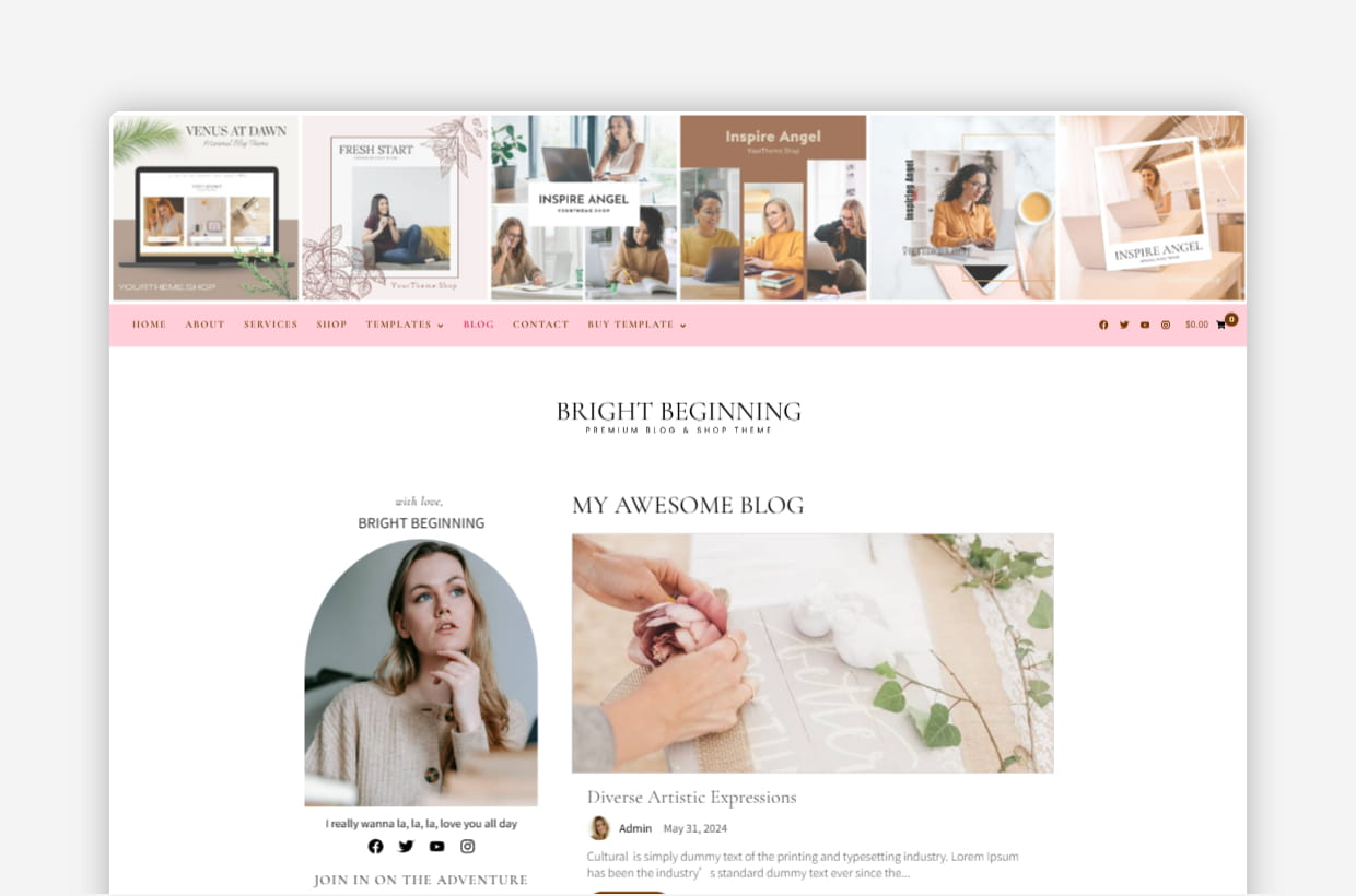 responsive shop & blog wordpress theme