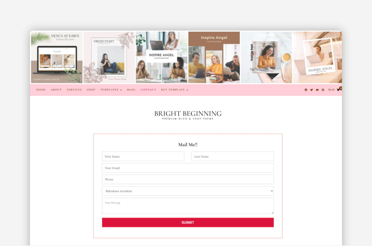 responsive shop & blog wp theme