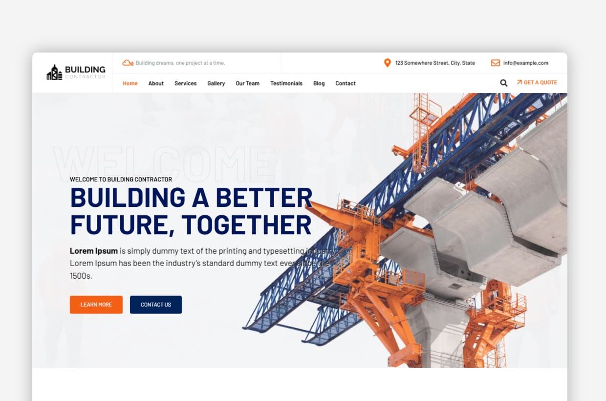 BuildingContractor - Building Contractor WordPress Theme