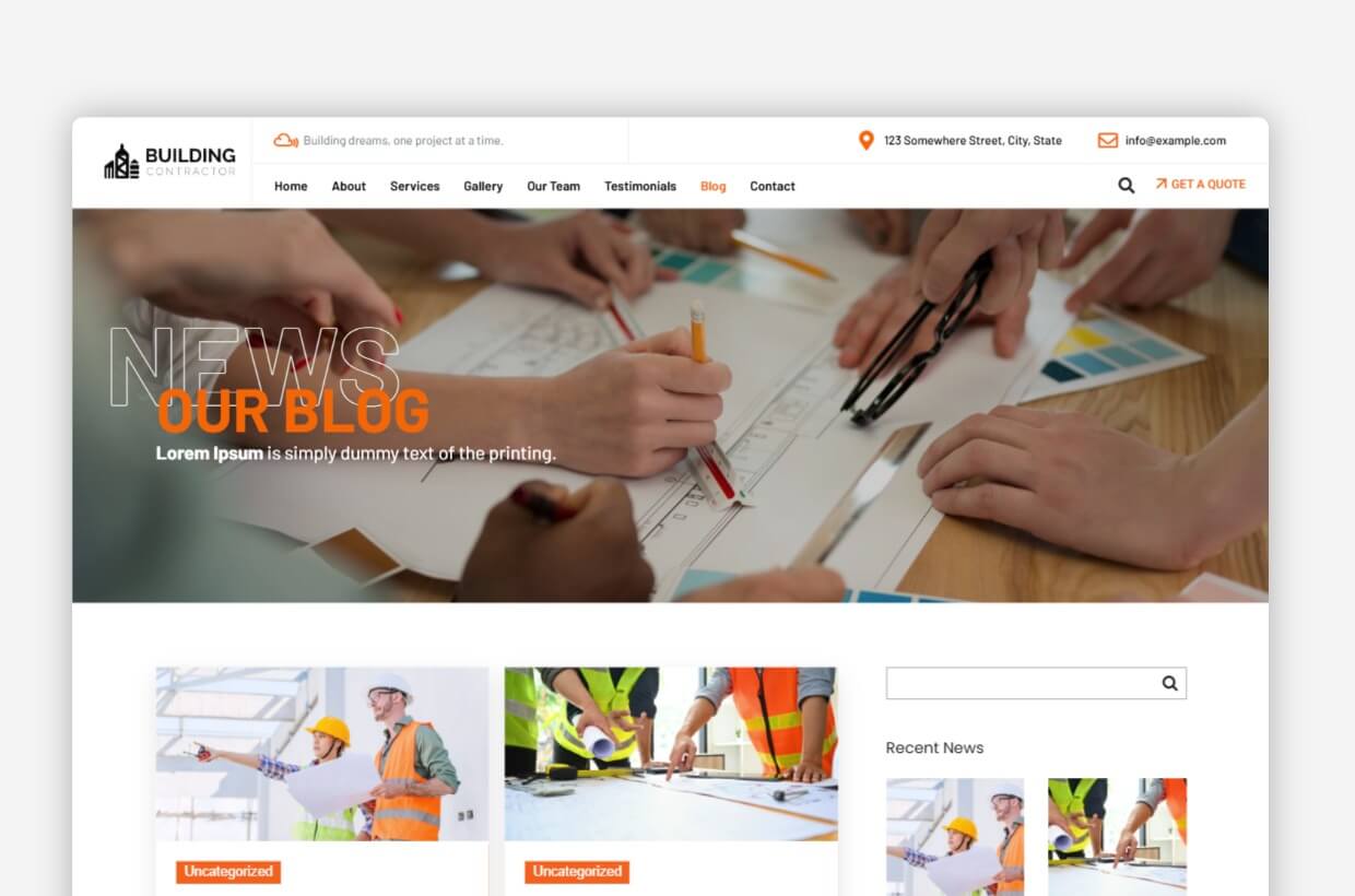 Contractor WordPress Theme