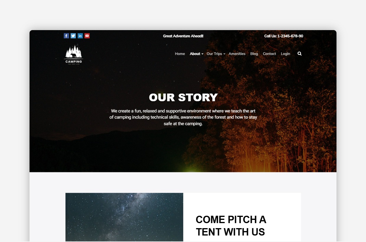 Adventure WordPress Template