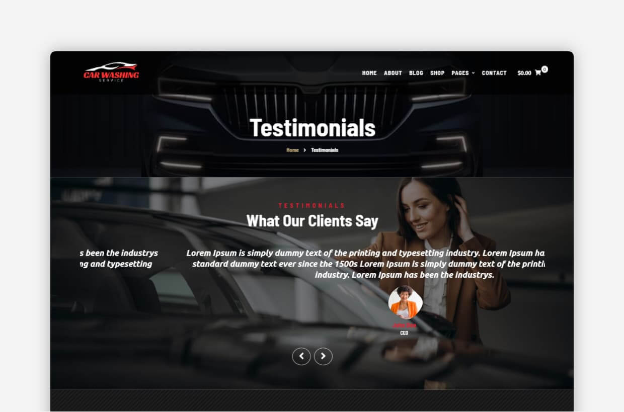 Car Wash WP Theme
