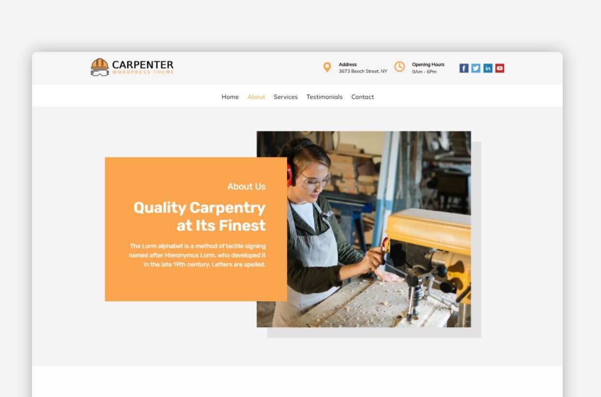 Carpenter WP Theme