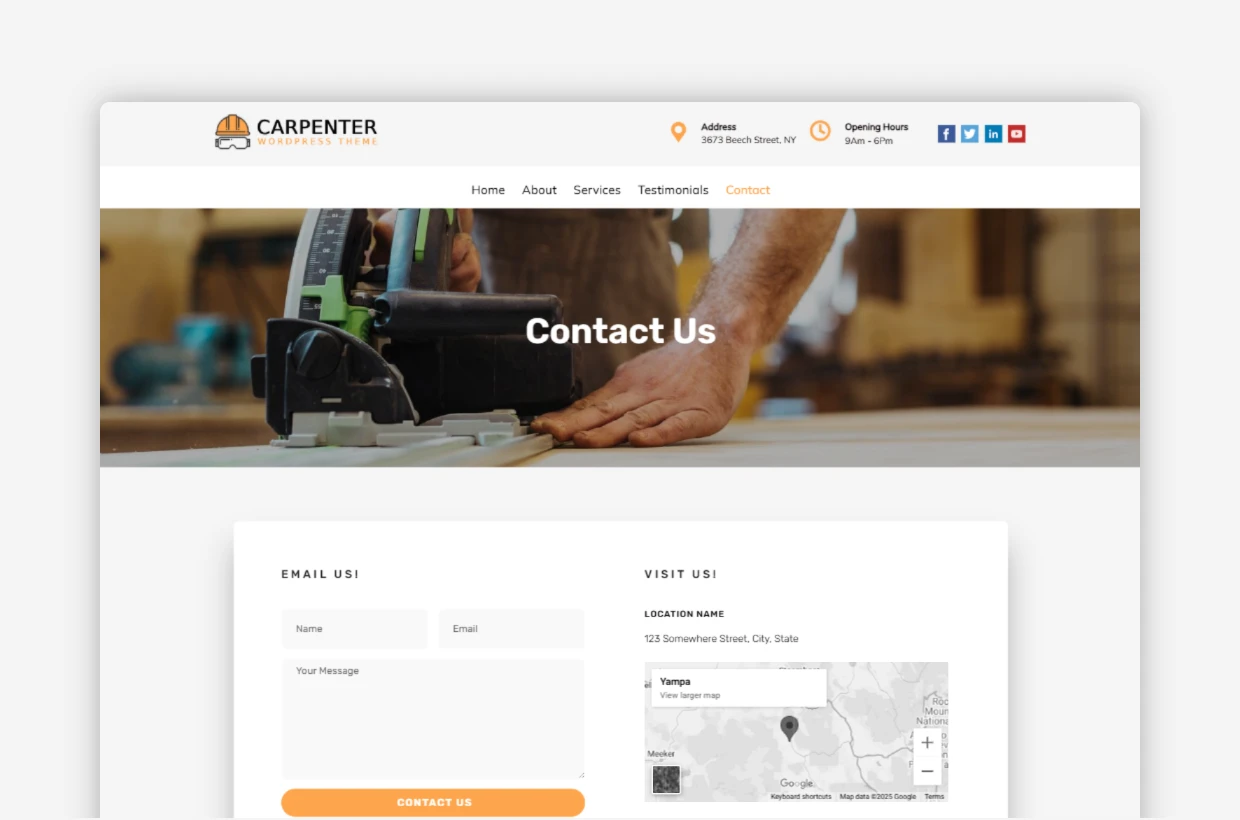 Carpenter WordPress Template