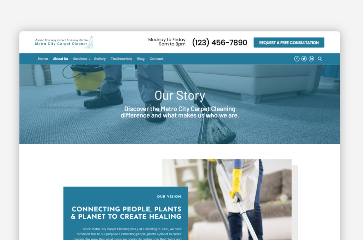 Carpet Cleaning WordPress Template