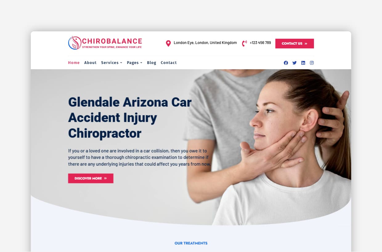Chirobalance – A Modern Physical Therapy WordPress Theme