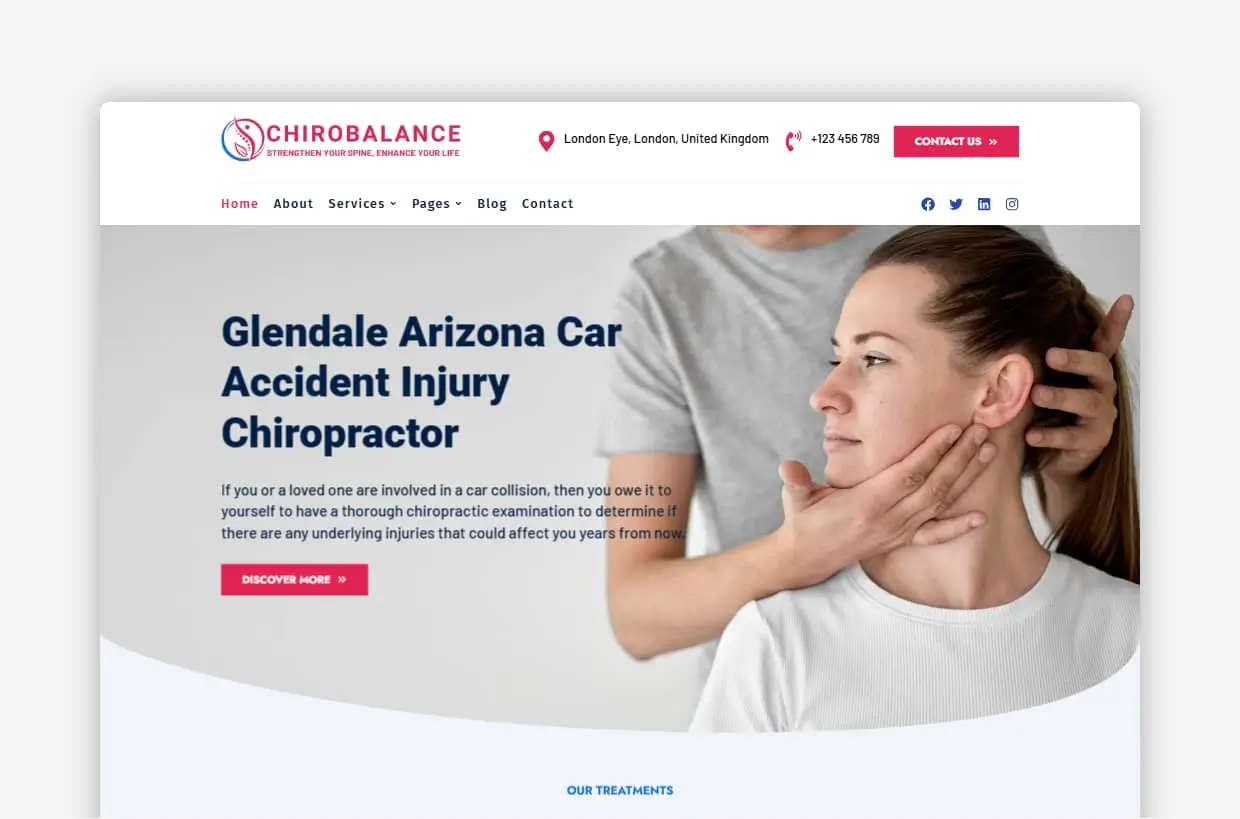 Chirobalance – A Modern Physical Therapy WordPress Theme