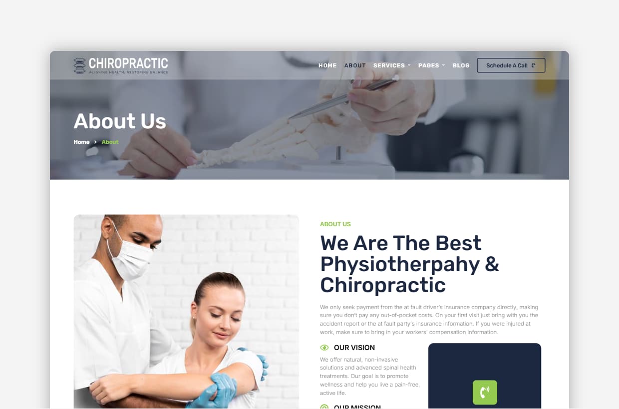 Physiotherapy WP Theme