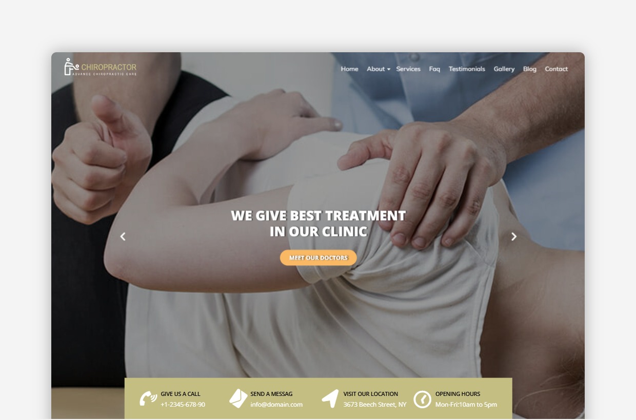 Chiropractor Business Theme