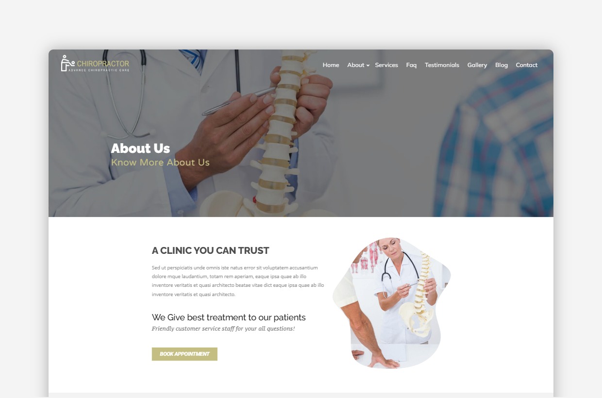 Chiropractor WP Theme