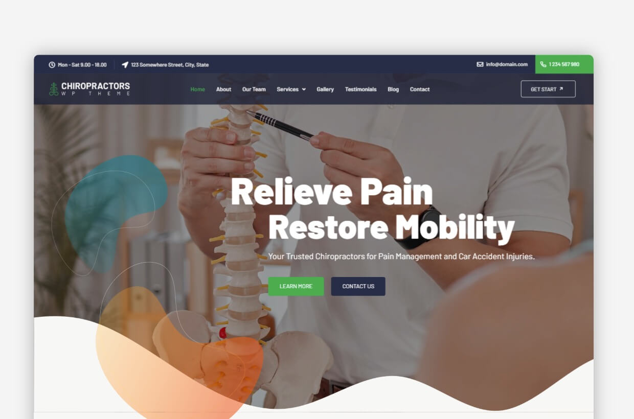 Chiropractors WordPress Theme