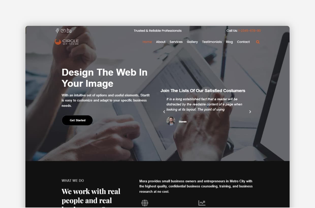 Circle Startup Business Theme