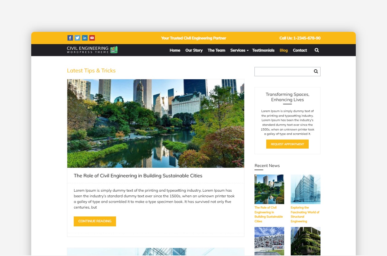 Contractor WordPress Theme