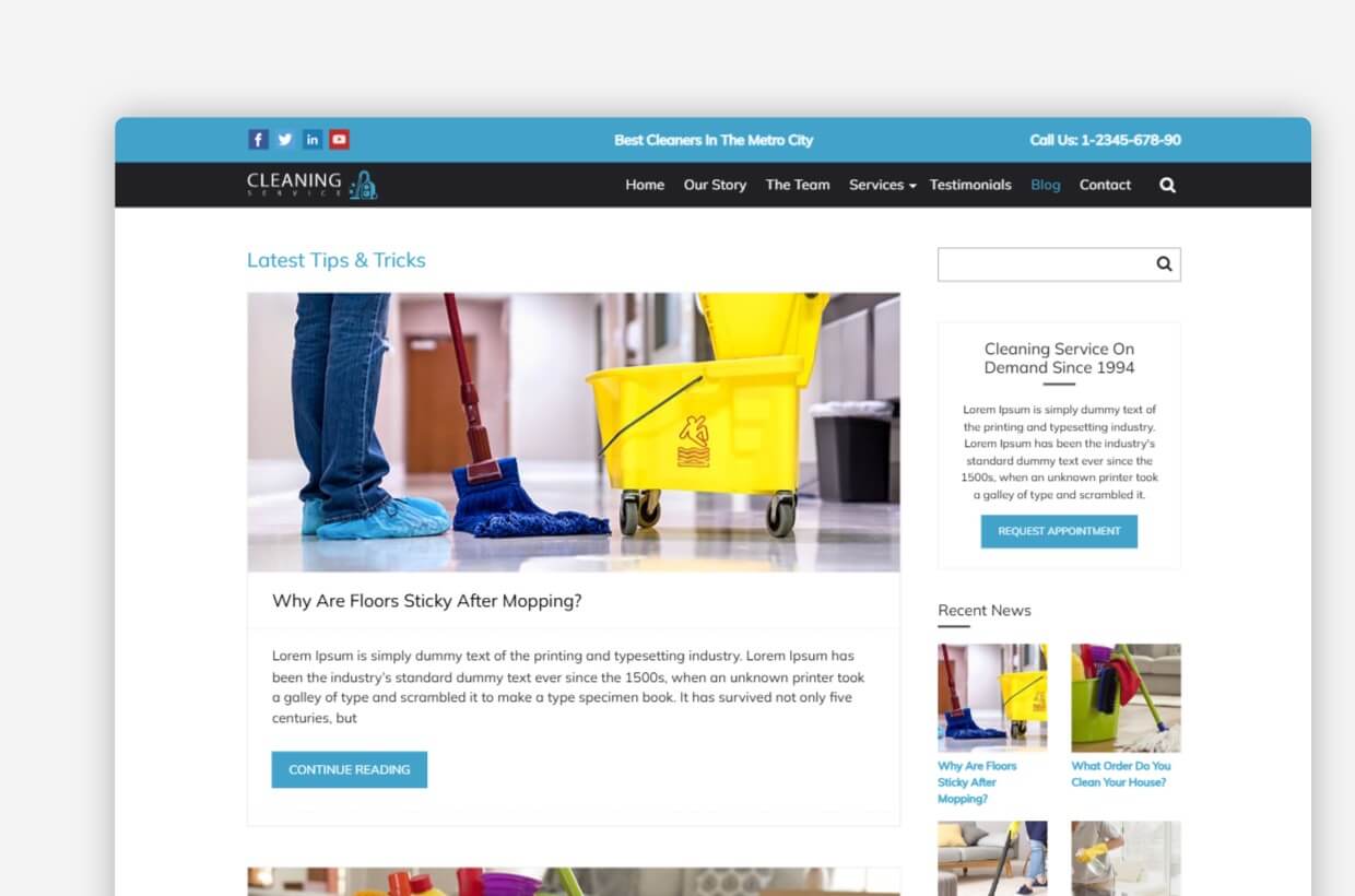 House Keeping WordPress Theme