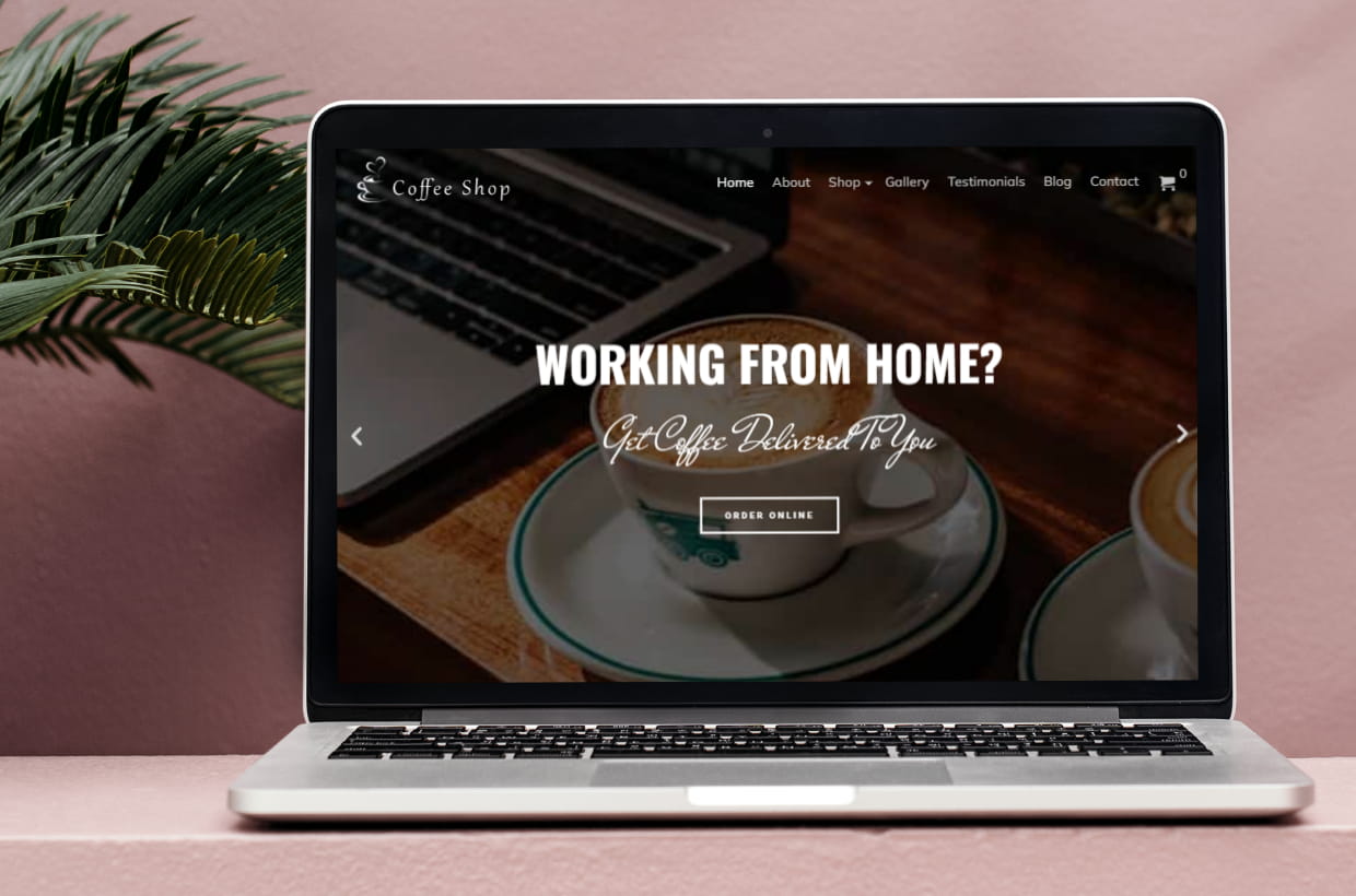 premium coffee house wordpress template