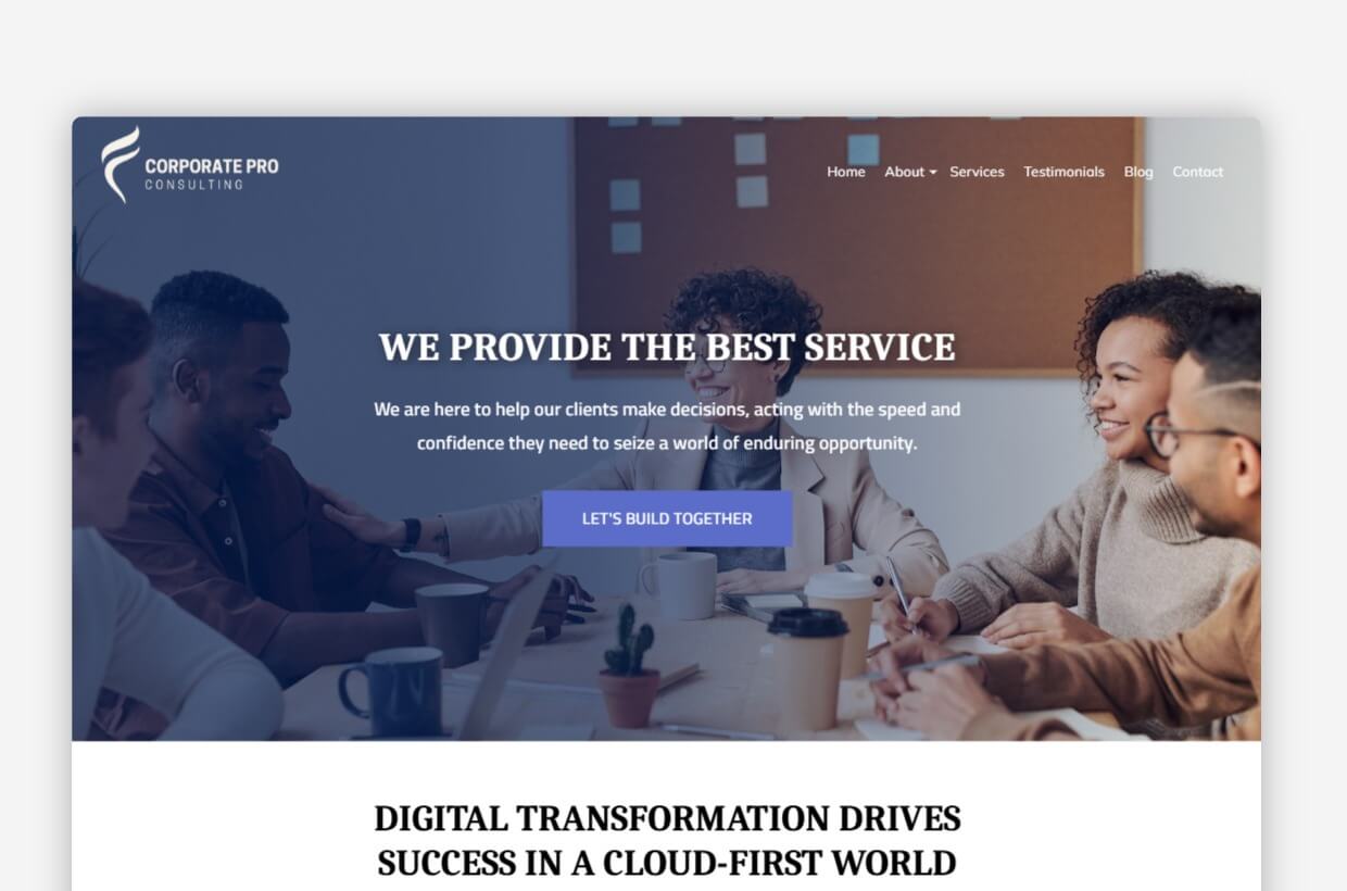 Company WP Template