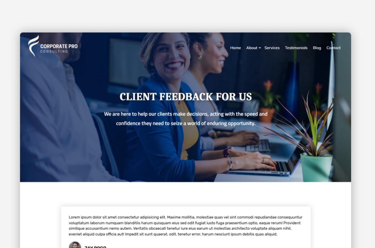 Business WordPress Template