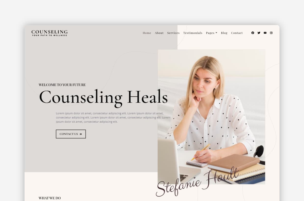 Counseling WordPress theme