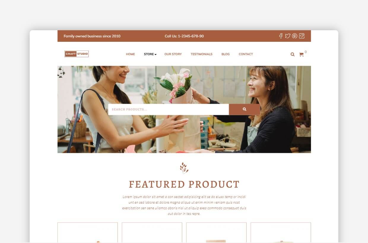 Crafts WordPress Template