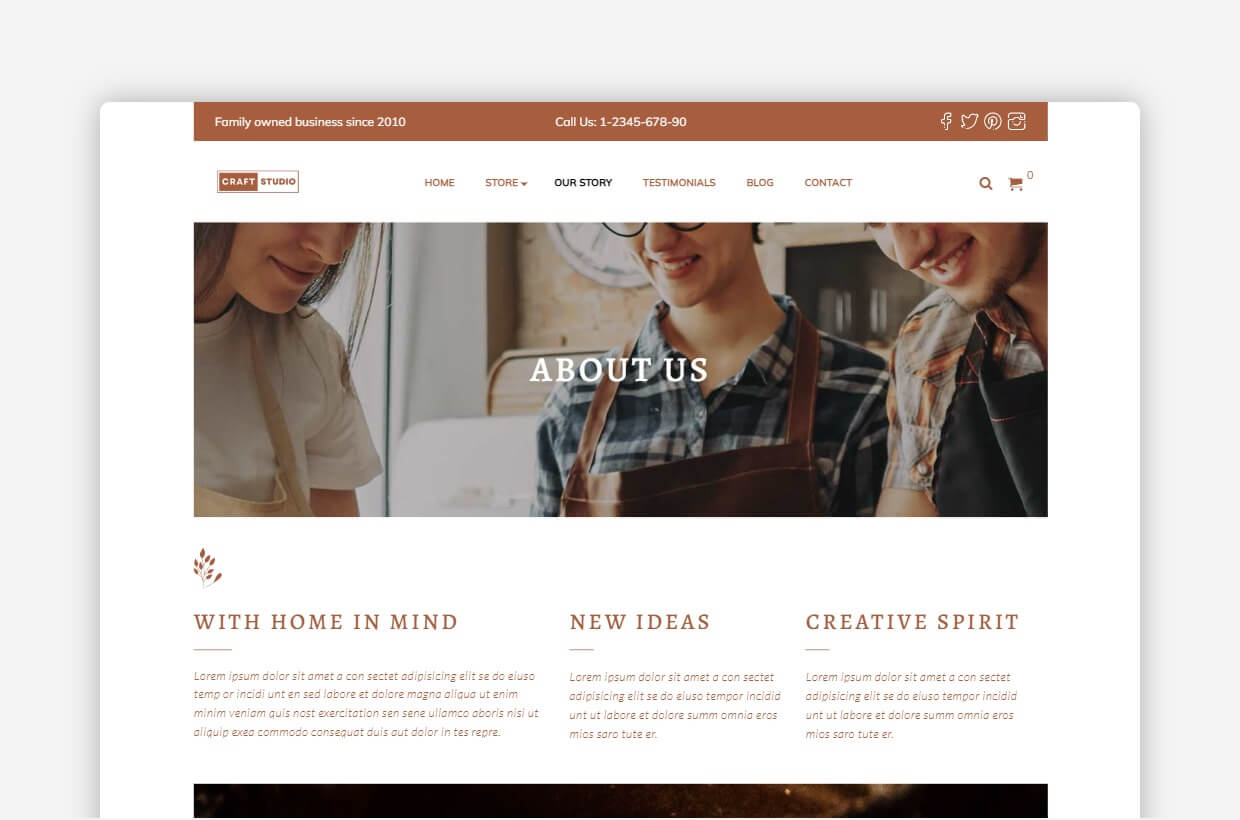 Crafts WP Theme