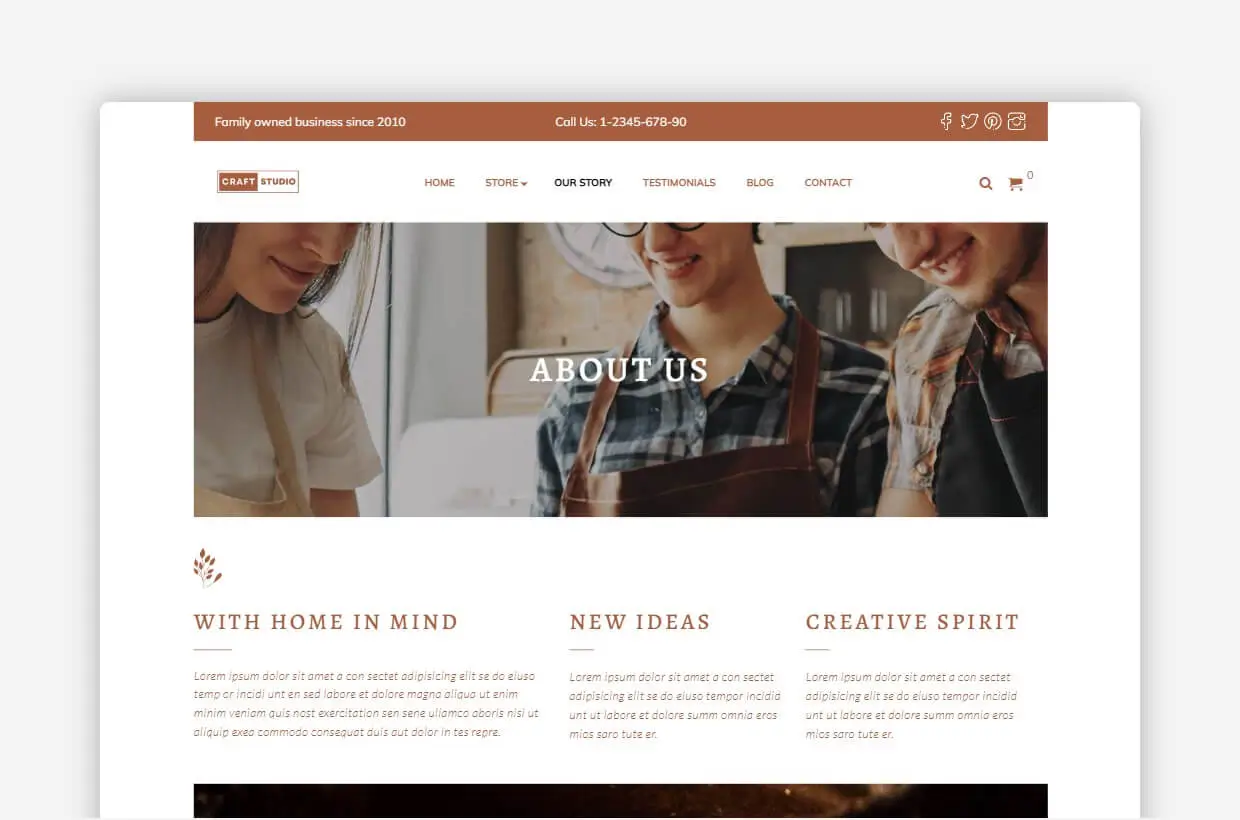 Crafts WP Theme