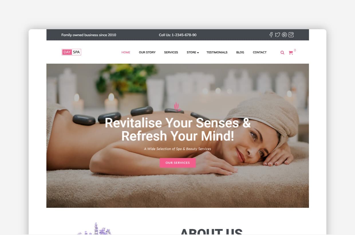 DaySpa WordPress Theme