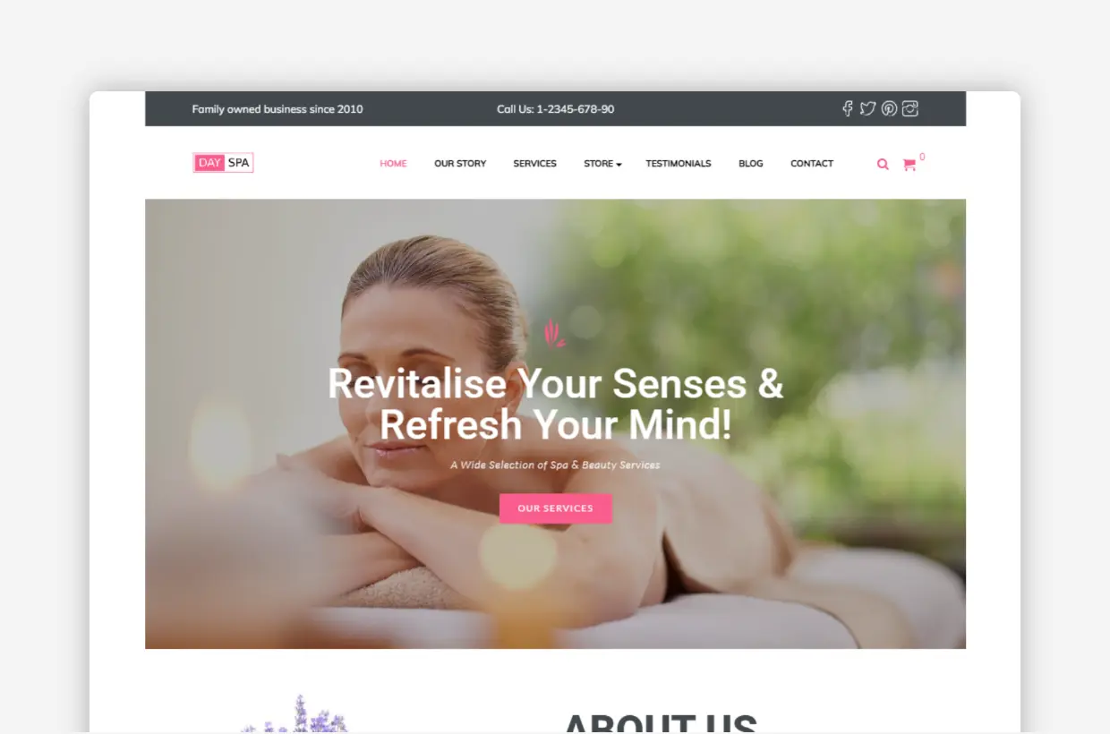 DaySpa WordPress Theme