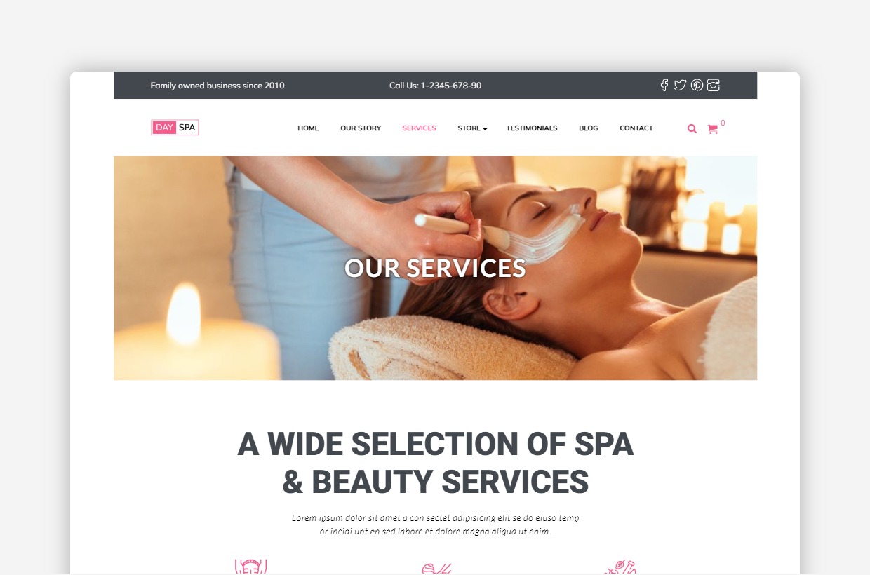 Massage Therapy WP Template