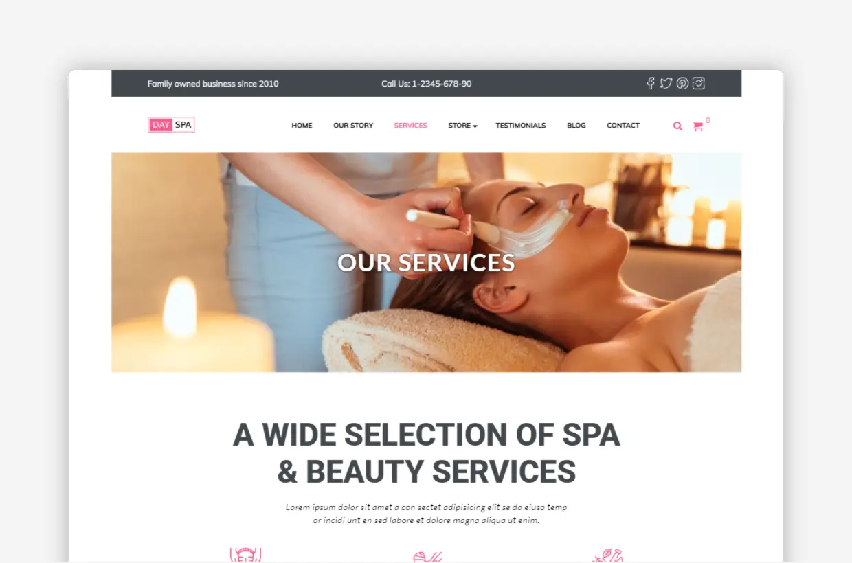 Massage Therapy WP Template