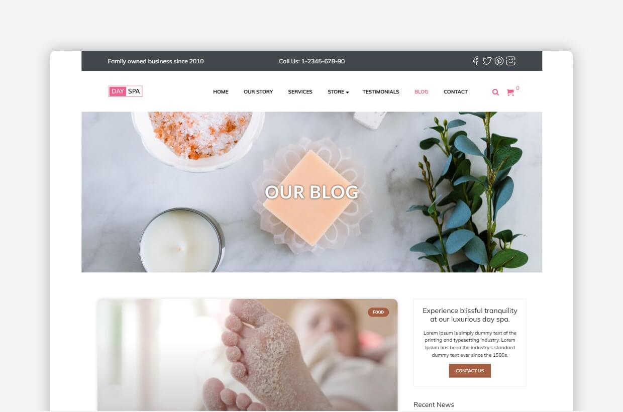 Massage Therapy WordPress Template